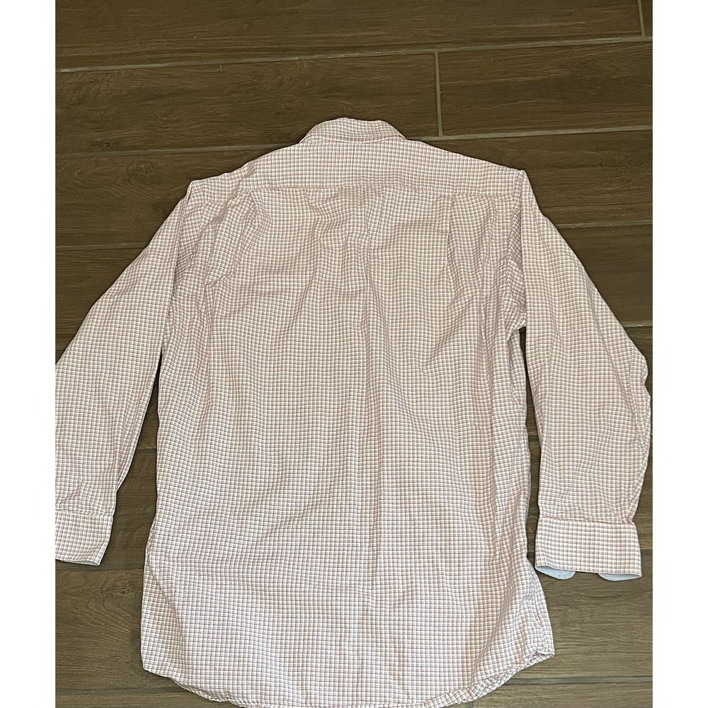 Paul Frederick Dress Shirt Men's 16-33 Red/Blue Button-up Finest two ply cotton - Picture 5 of 5